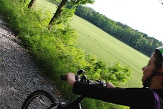 Having fun cycling!